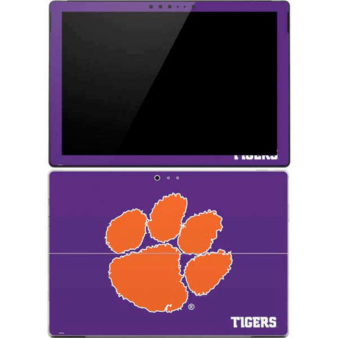 Clemson University Tiger Print Purple Surface Pro 4 Skin